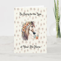 Carte de Sympathie pour Cheval d'Animaux en Pêche
