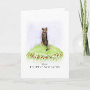 Carte de sympathie pour chien berger allemand
