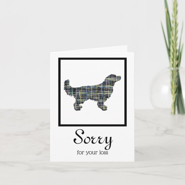 Carte de Sympathie pour chien de chien d'or Retrie (Devant)