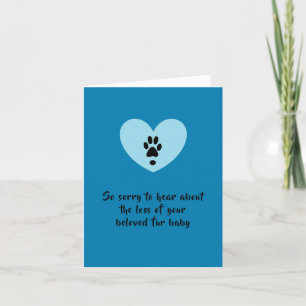 Carte de sympathie pour chien par dalDesignNZ