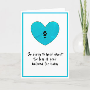 Carte de sympathie pour chien par dalDesignNZ