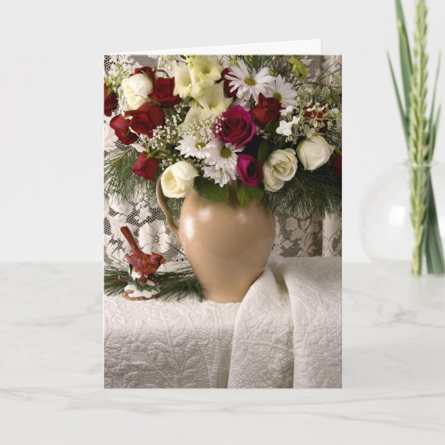 Carte de sympathie pour la vie morte florale en 21 (Devant)