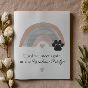 Carte de sympathie pour mémorial d'animal de compa