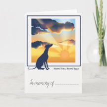 Carte de sympathie pour perte d'animal de compagni