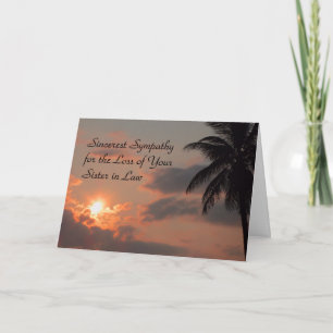 Carte de sympathie pour Soeur en droit au coucher 