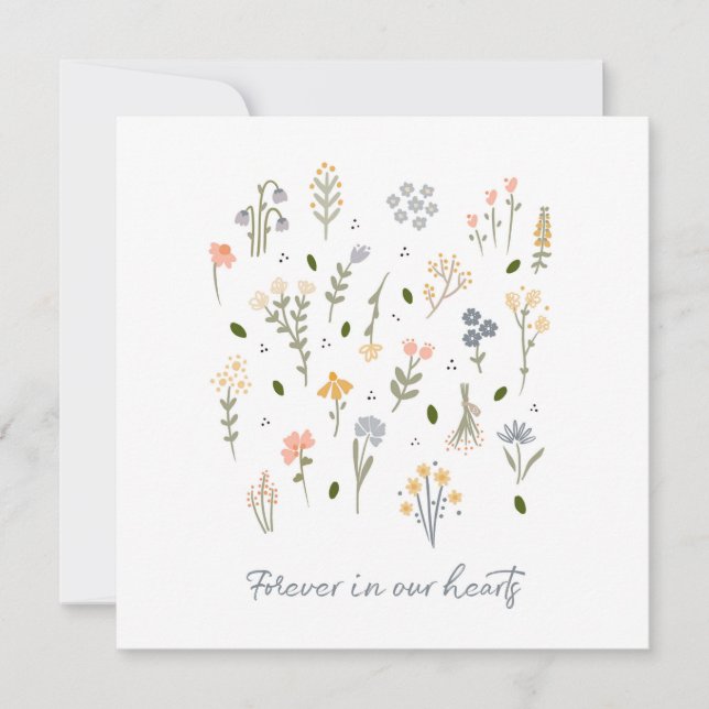 Carte de sympathie pour toujours dans nos coeurs G (Devant)