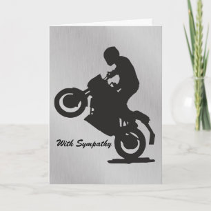 Carte de sympathie pour un motocycliste