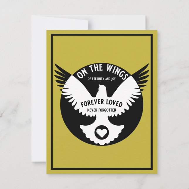 Carte de sympathie Sensitive In Love Memory (Devant)