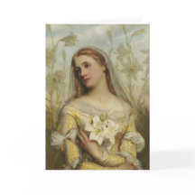 Carte de sympathie spirituelle avec des lys blancs