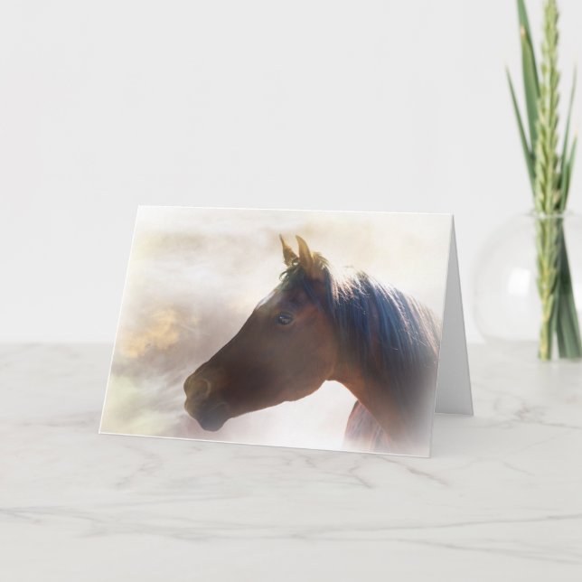 Carte de sympathie spirituelle de cheval (Devant)