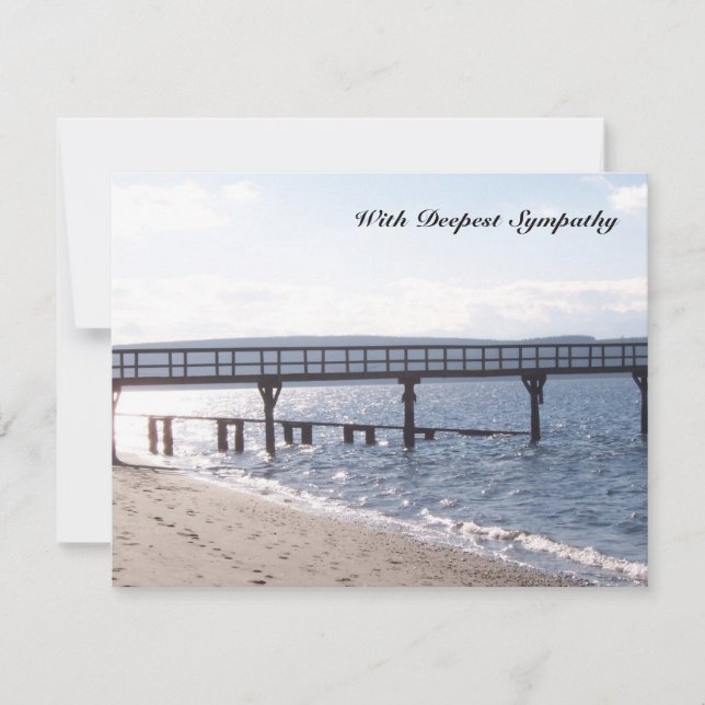 Carte de sympathie Sun et Sea Bible Verse (Devant)