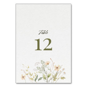 Carte de table