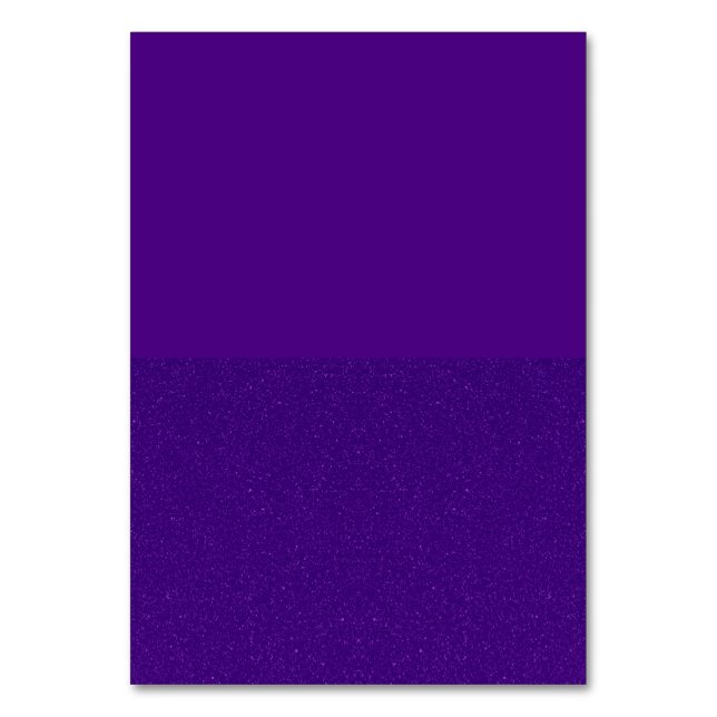 Carte de table à fond pailleté violet – Personnali (Par défaut)