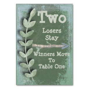Carte de table Boho Arrow Bunco #2