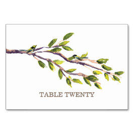 Carte de table Branches brossées
