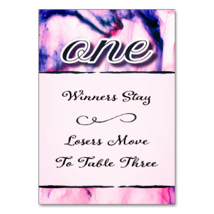 Carte de table Bunco aquarelle One