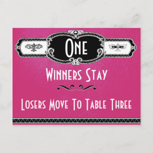 Carte de table Bunco Art Déco vintage #1