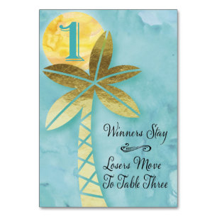 Carte de table Bunco Beach #1