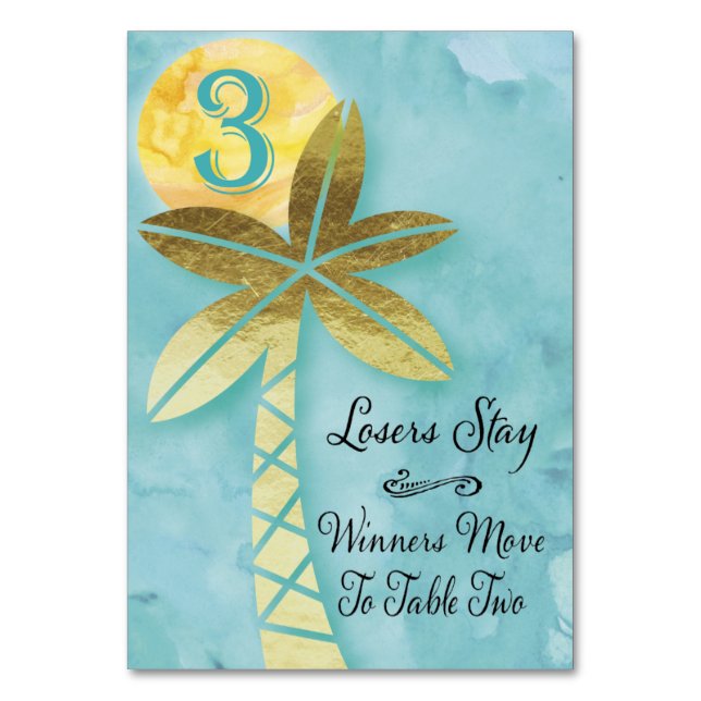 Carte de table Bunco Beach #3 (Par défaut)