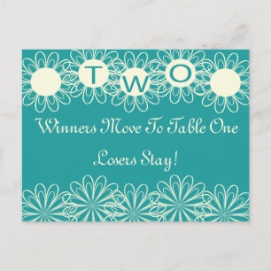 Carte de table Bunco Flowers #2