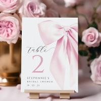 Carte de table de Fête des mariées de cabot rose