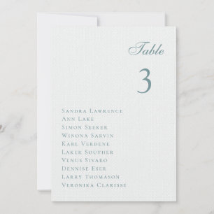 Carte de table de mariage aux fleurs pastel romant