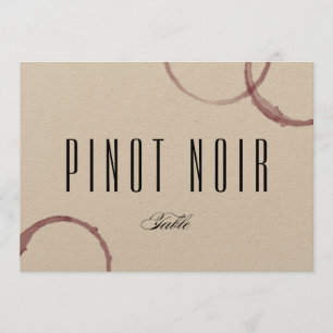 Carte de table de vignoble de cave à vin Wine Stai