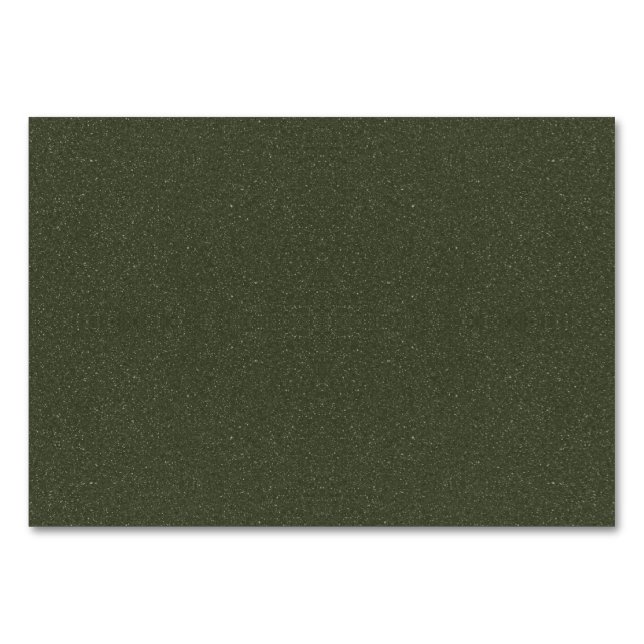 Carte de table d'effet de bruit de vert de mousse  (Devant)