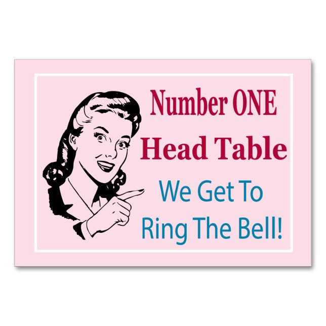 Carte de table Funny Bunco Head (Devant)