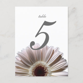 Carte de table Gerbera Daisy/Mariage