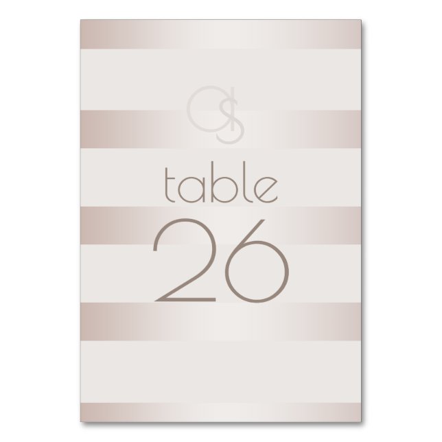 Carte de table mariage | Elégant moderne Blush Pea (Par défaut)