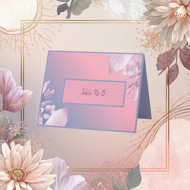 carte de table mariage en fleur de cerisier pastel (Créateur téléchargé)