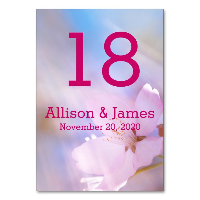 Carte de table mariage personnalisée (Par défaut)