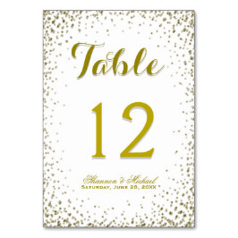 Carte de table | Parties scintillant