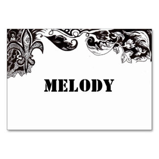 Carte de table / place pour mariage