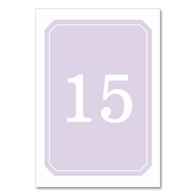 Carte de table Purple Simply Elegant (Par défaut)