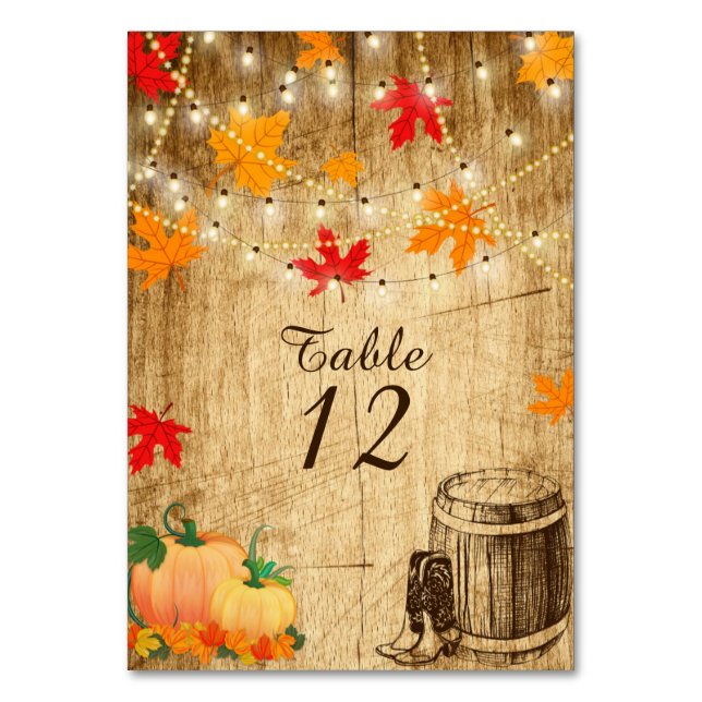 Carte de table Rustique mariage pour Mariage campa (Dos)