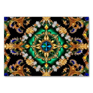Carte de table spéciale avec couleurs brésiliennes