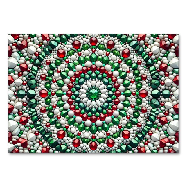 Carte de table spéciale avec couleurs italiennes (Devant)