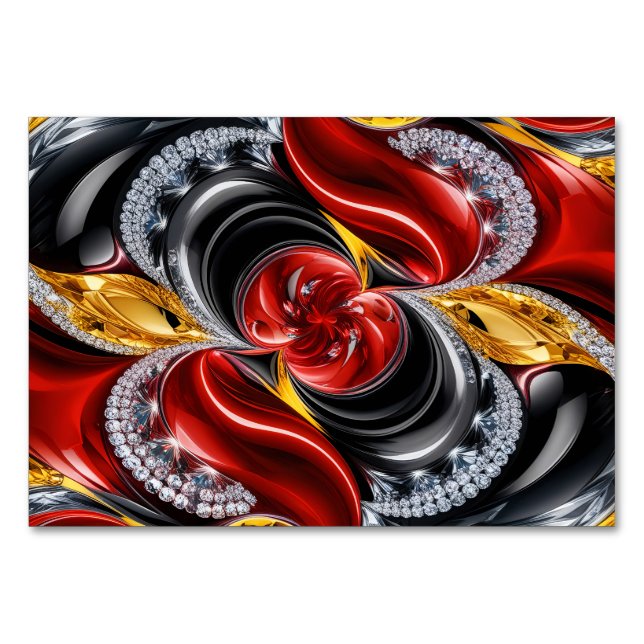 Carte de table spéciale avec les couleurs allemand (Devant)