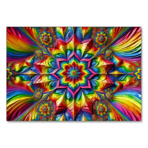 Carte de table spéciale avec LGBTQ Coloris Design