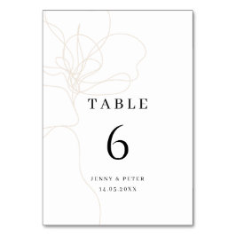 Carte de tableau à fleurs dessinée à la main illus