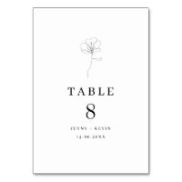 Carte de tableau à fleurs dessinée à la main illus