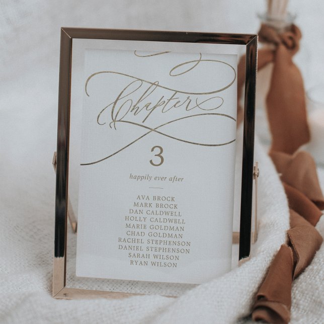 Carte de tableau de siège du chapitre du livre d'o (Créateur téléchargé)