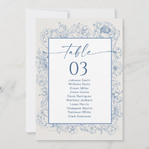Carte de tableau Floral Chinoiserie