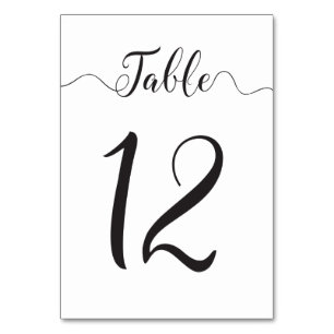 Carte de tableau mariage numéro 12
