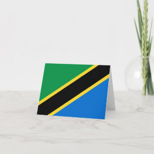 Carte de Tanzanie avec drapeau