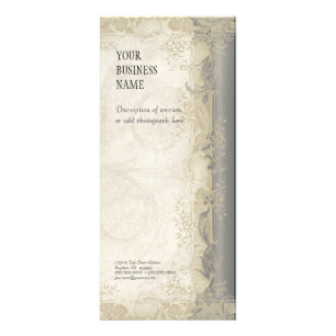 Carte de tarifs d'affaires - dentelle baroque de