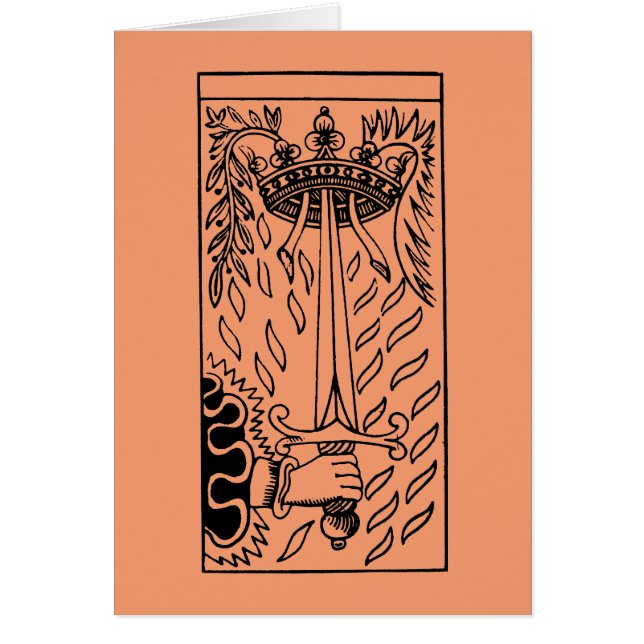 Carte de tarot : As des épées (Devant)