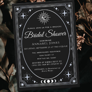 Carte de Tarot Céleste Argentée pour Enterrement d